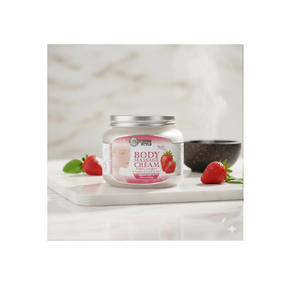 HOLLYWOOD 325GM BODY MASSAGE CREAM