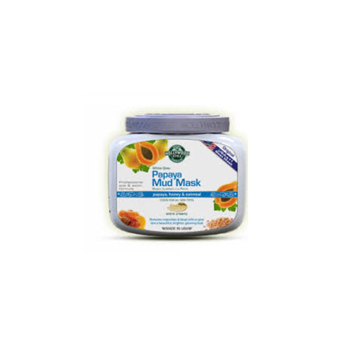 HOLLYWOOD 325GM PAPAYA MUD MASK