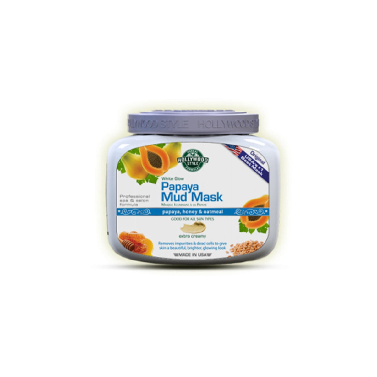 HOLLYWOOD 550GM PAPAYA MUD MASK