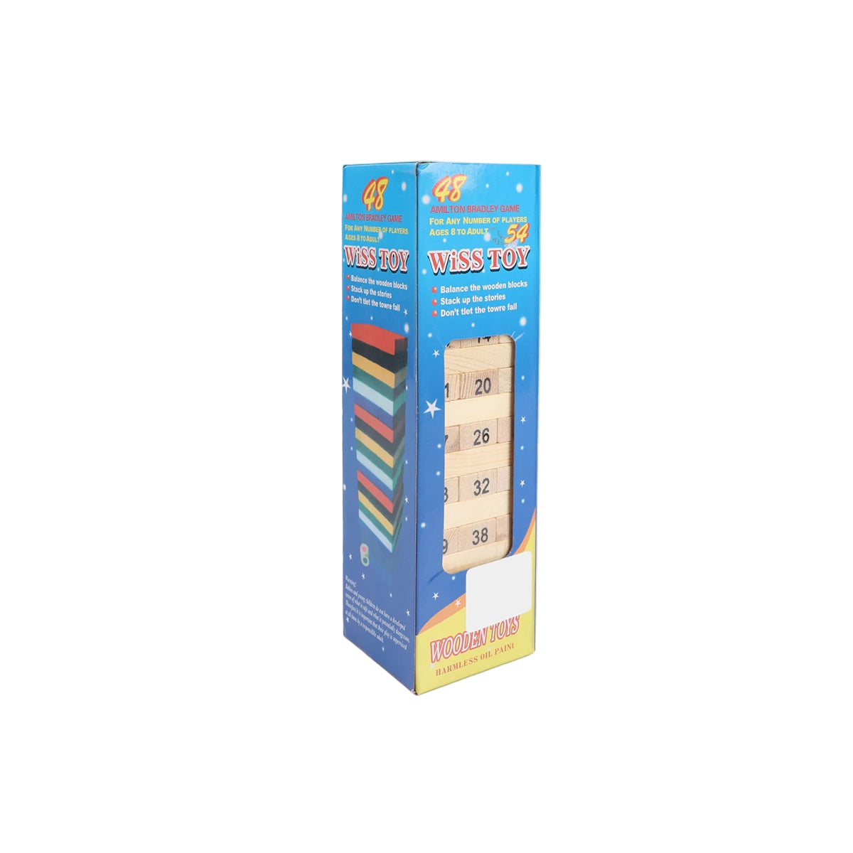 JENGA GAME 48PCS BLUE BOX (L)