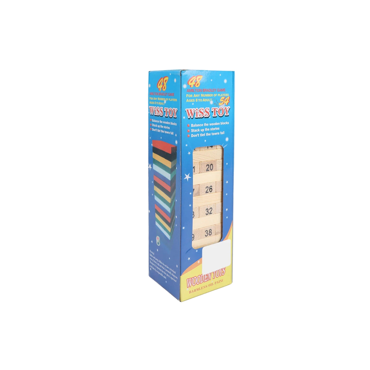 JENGA GAME 48PCS BLUE BOX (M)
