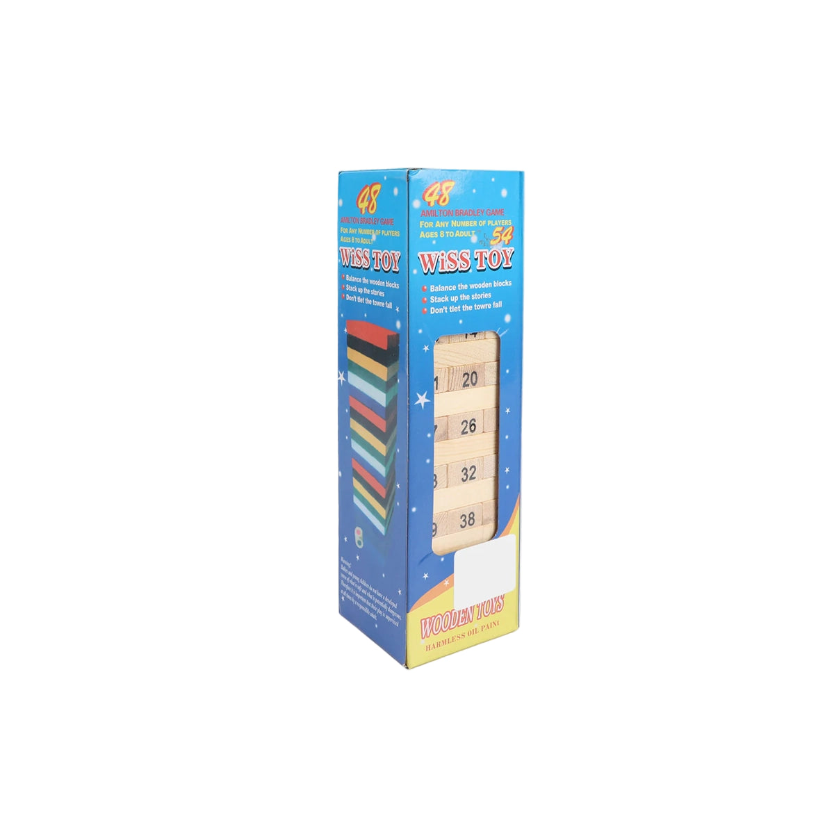 JENGA GAME 48PCS BLUE BOX (S)