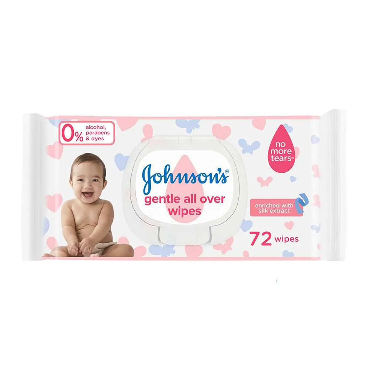 JOHNSONS BABY WIPES 72CS GENTLE ALL