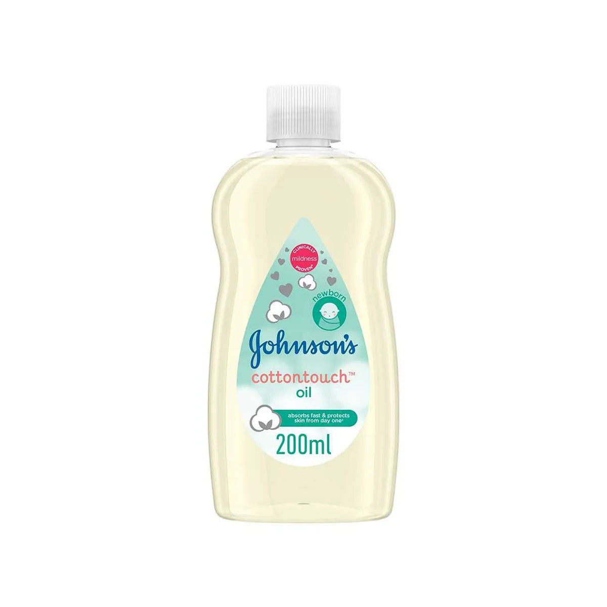 JOHNSONS UAE BABY OIL 200ML COTTON TOUCH