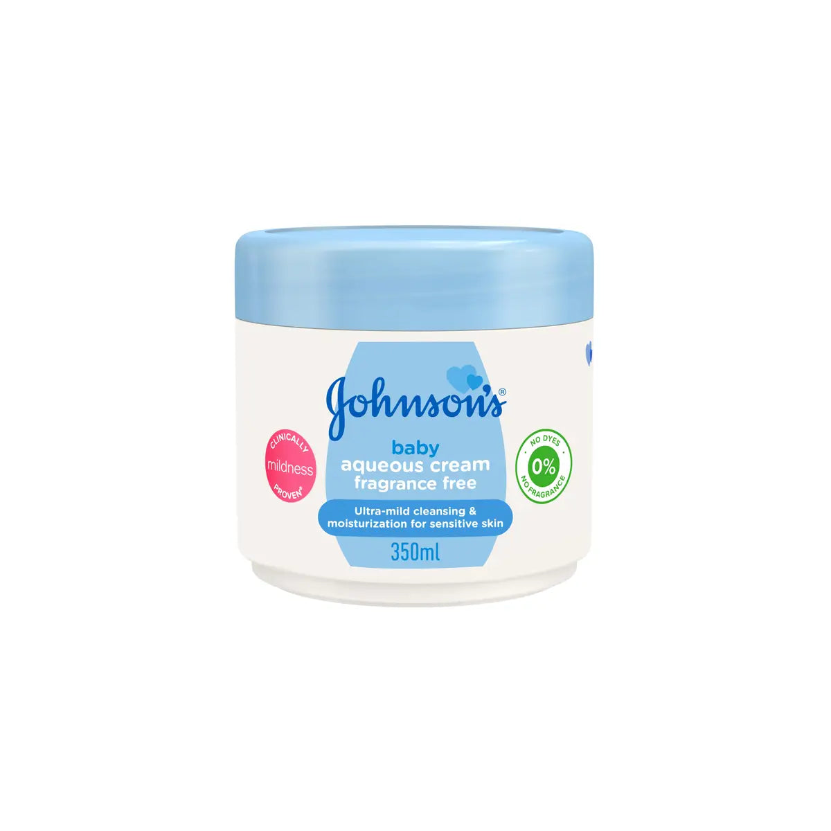 JOHNSONS BABY AQUEOUS CREAM 350ML FRAGRANCE FREE
