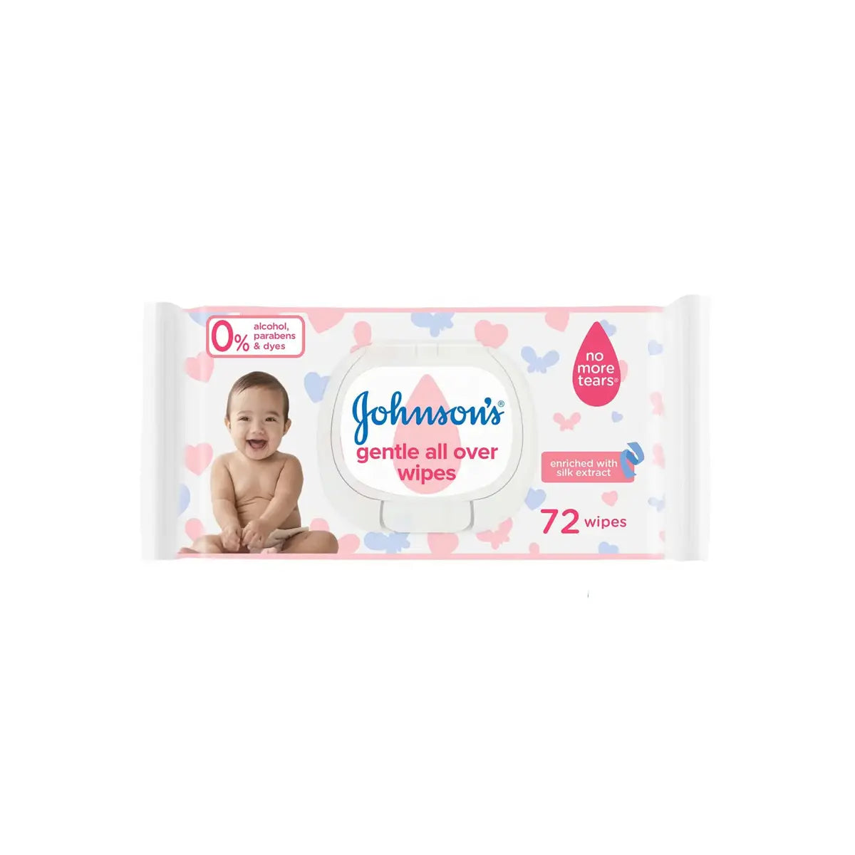 JOHNSONS BABY WIPES 72CS GENTLE ALL OVER