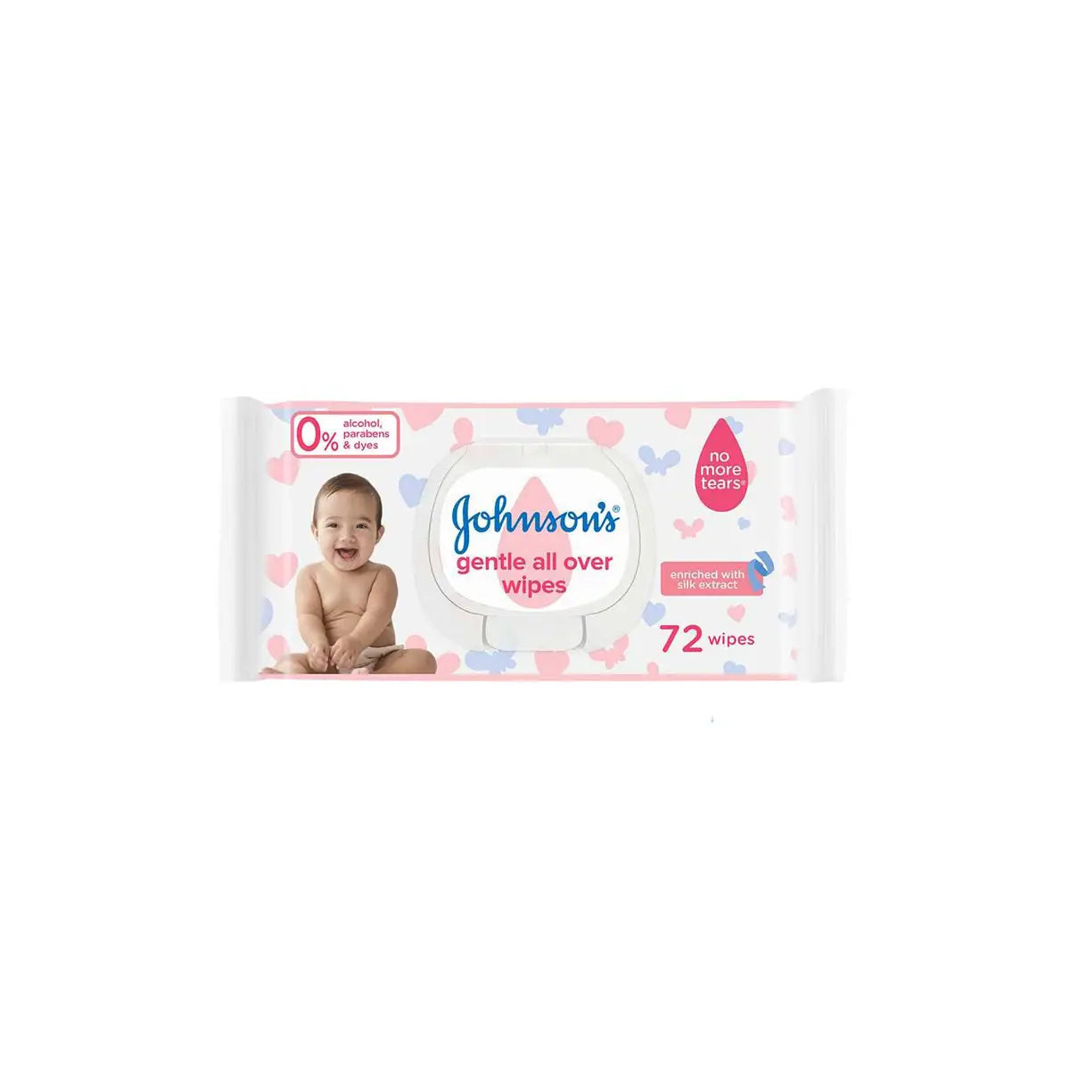 JOHNSONS BABY WIPES 72CS COTTON TOUCH