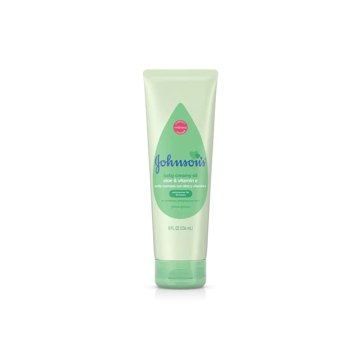 JOHNSONS USA BABY CREAMY OIL 236ML ALOE & VITAMIN E