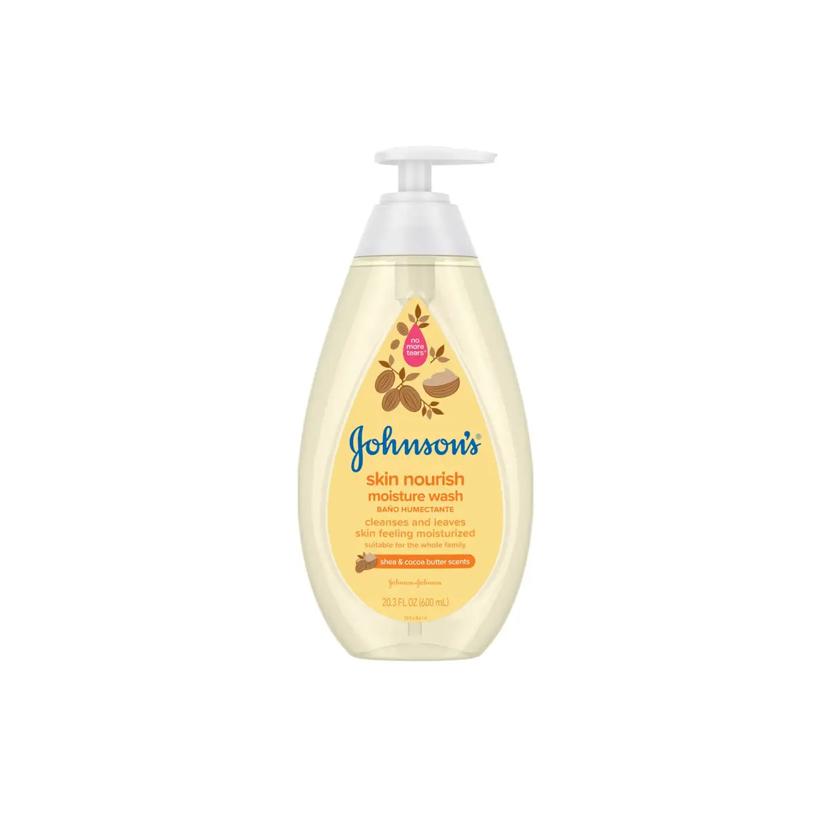 JOHNSONS USA BABY MOISTURE WASH 600ML SHEA & COCOA BUTTER