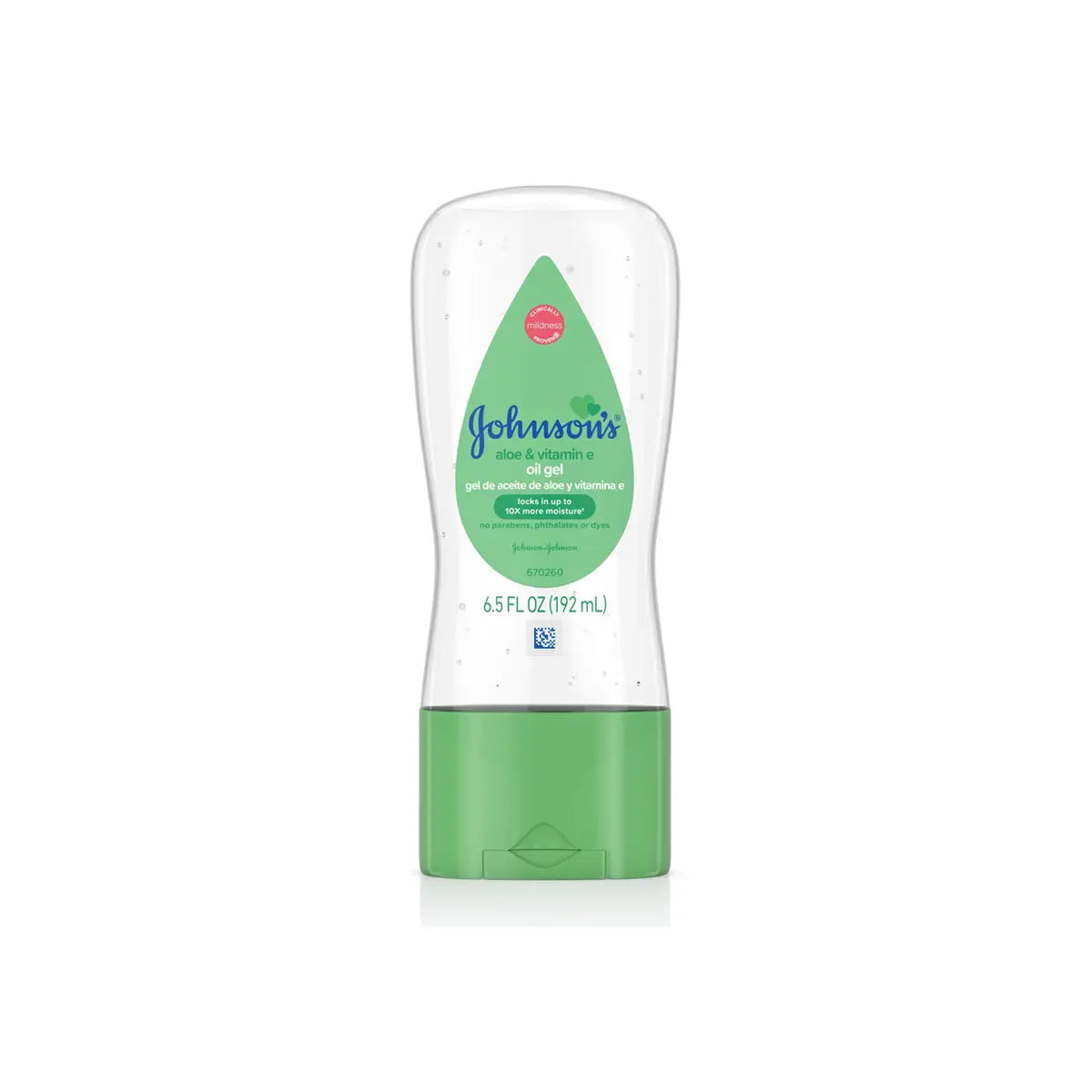 JOHNSONS USA BABY OIL GEL 192ML ALOE & VIT E