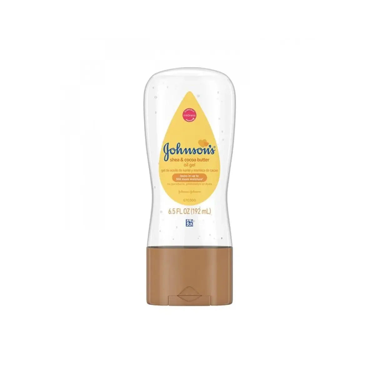 JOHNSONS USA BABY OIL GEL 192ML SHEA COCOA BUTTER