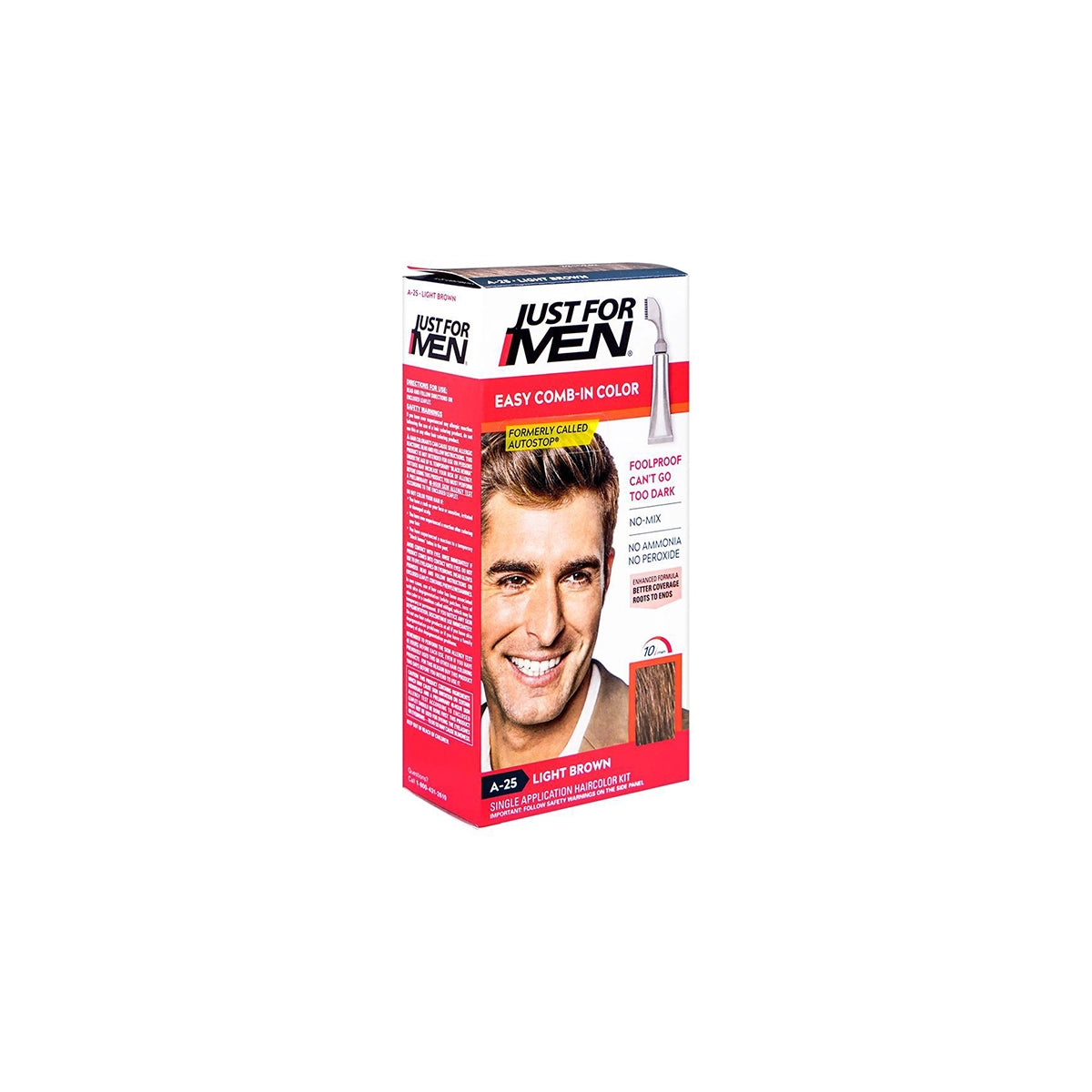 JUST FOR MEN COLOR EASY COMB LIGHT BROWN