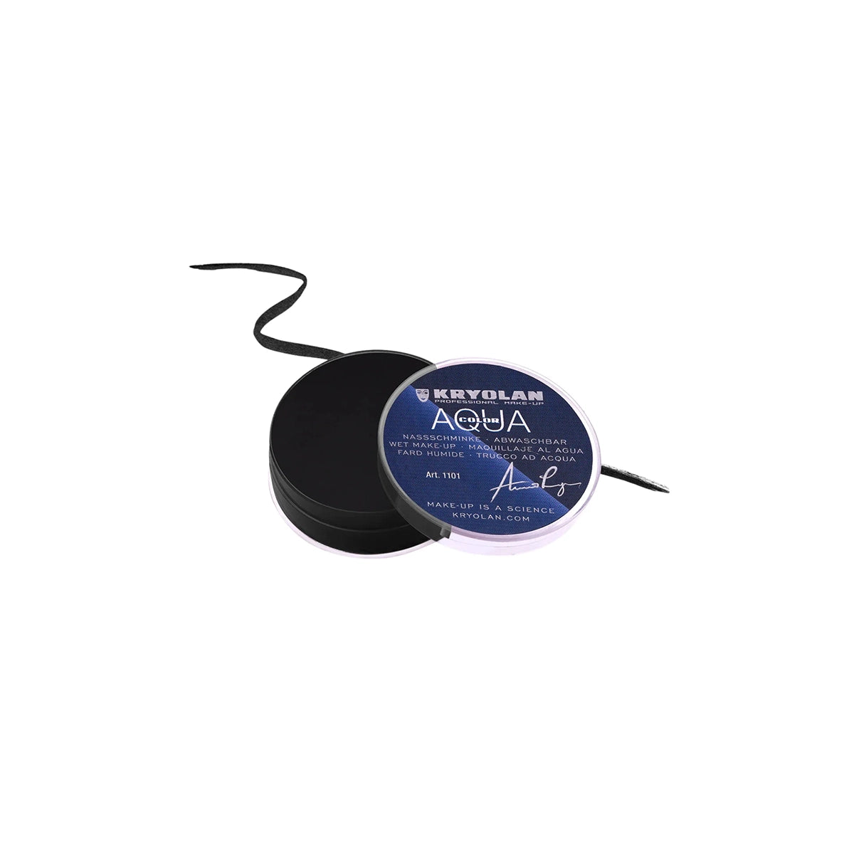 KRYOLAN AQUA COLOR CAKE EYE LINER 071 DEEP BLACK