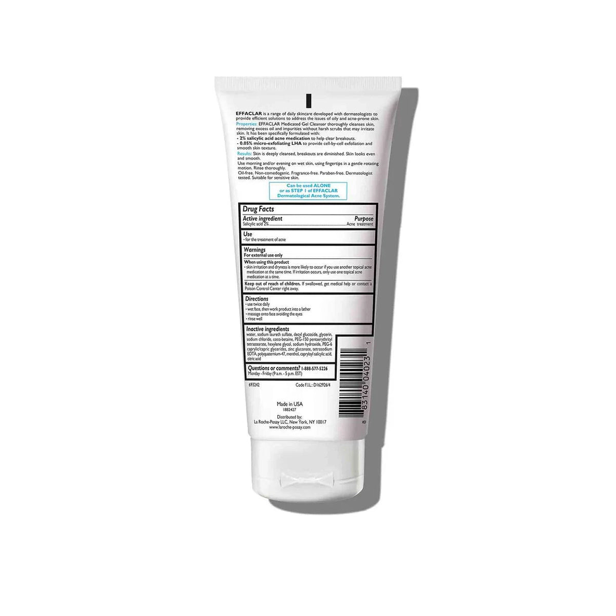LA ROCHE POSAY EFFACLAR MEDICATED GEL CLEANSER 200ML