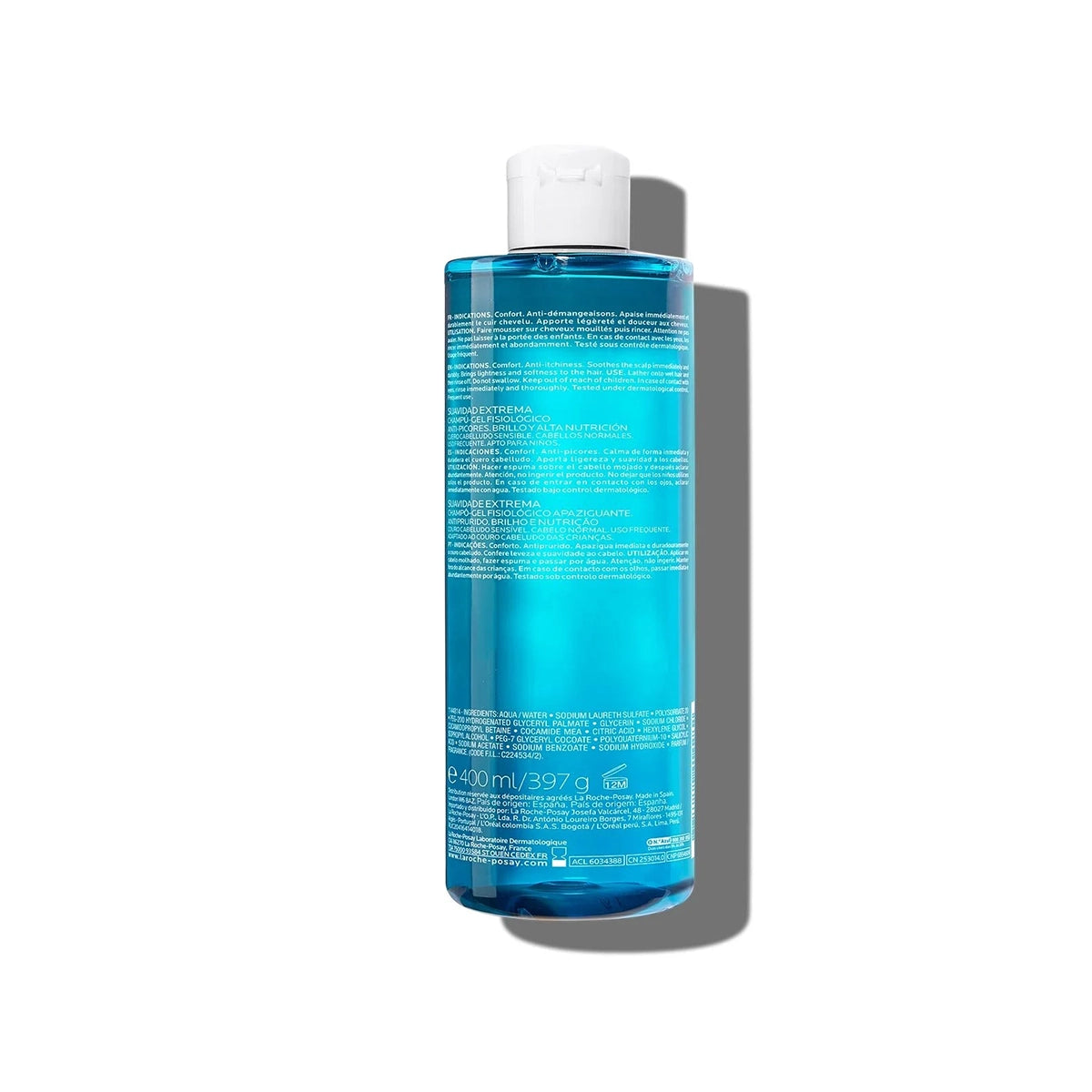 LA ROCHE POSAY KERIUM EXTRA GENTLE SOOTHING GEL SHAMPOO 400M