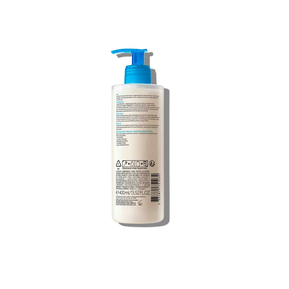 LA ROCHE POSAY LIPIKAR AP GENTLE FOAMING WASH 400ML