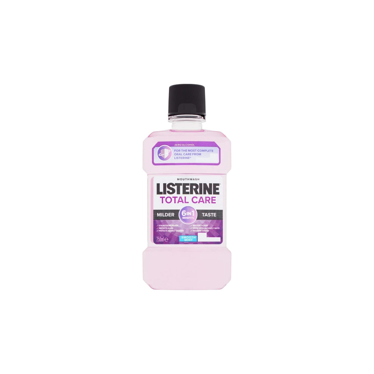 LISTERINE UK M WASH 250ML TOTAL CARE ZERO SMOOTH MINT