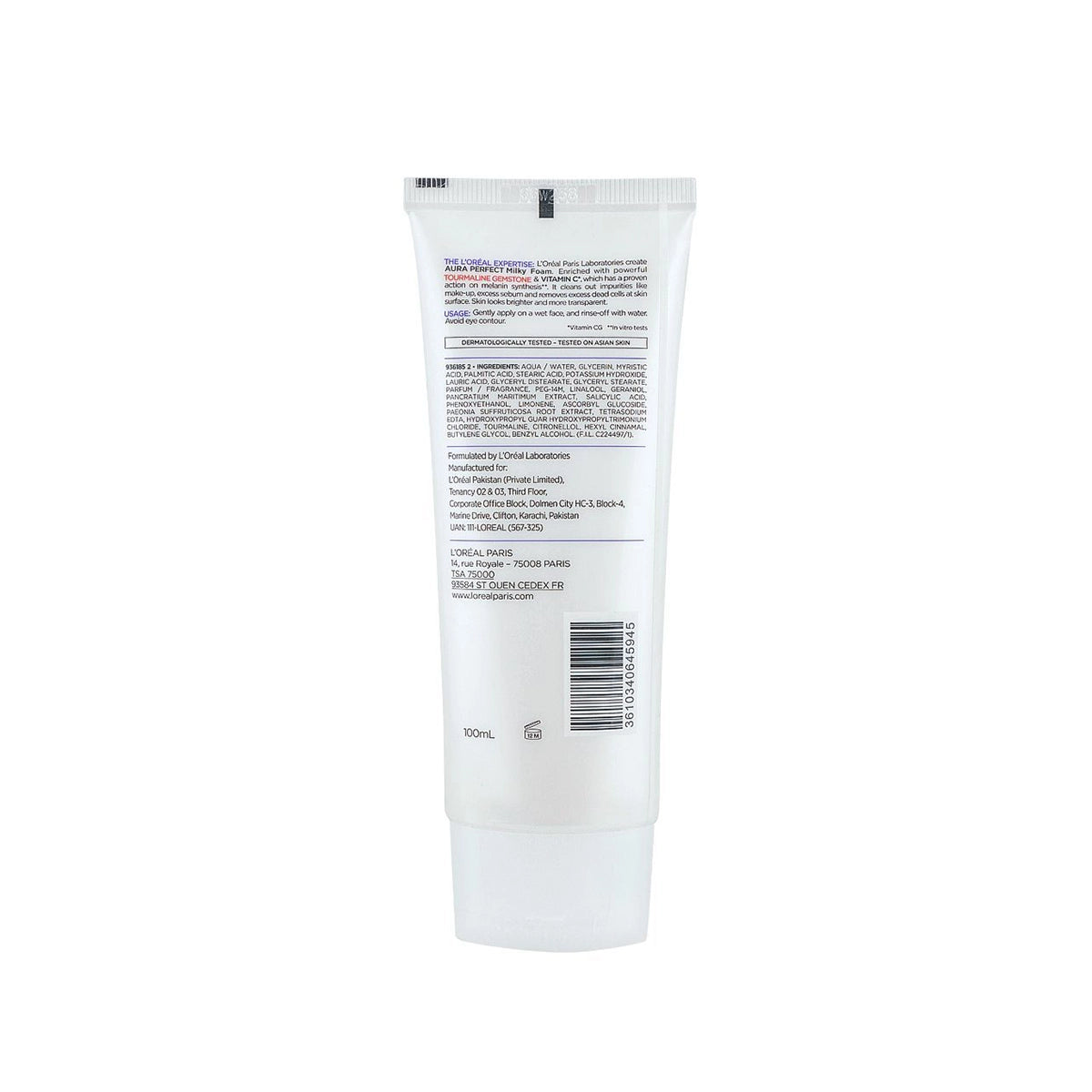 LOREAL AURA PERFECT FACE WASH 100ML
