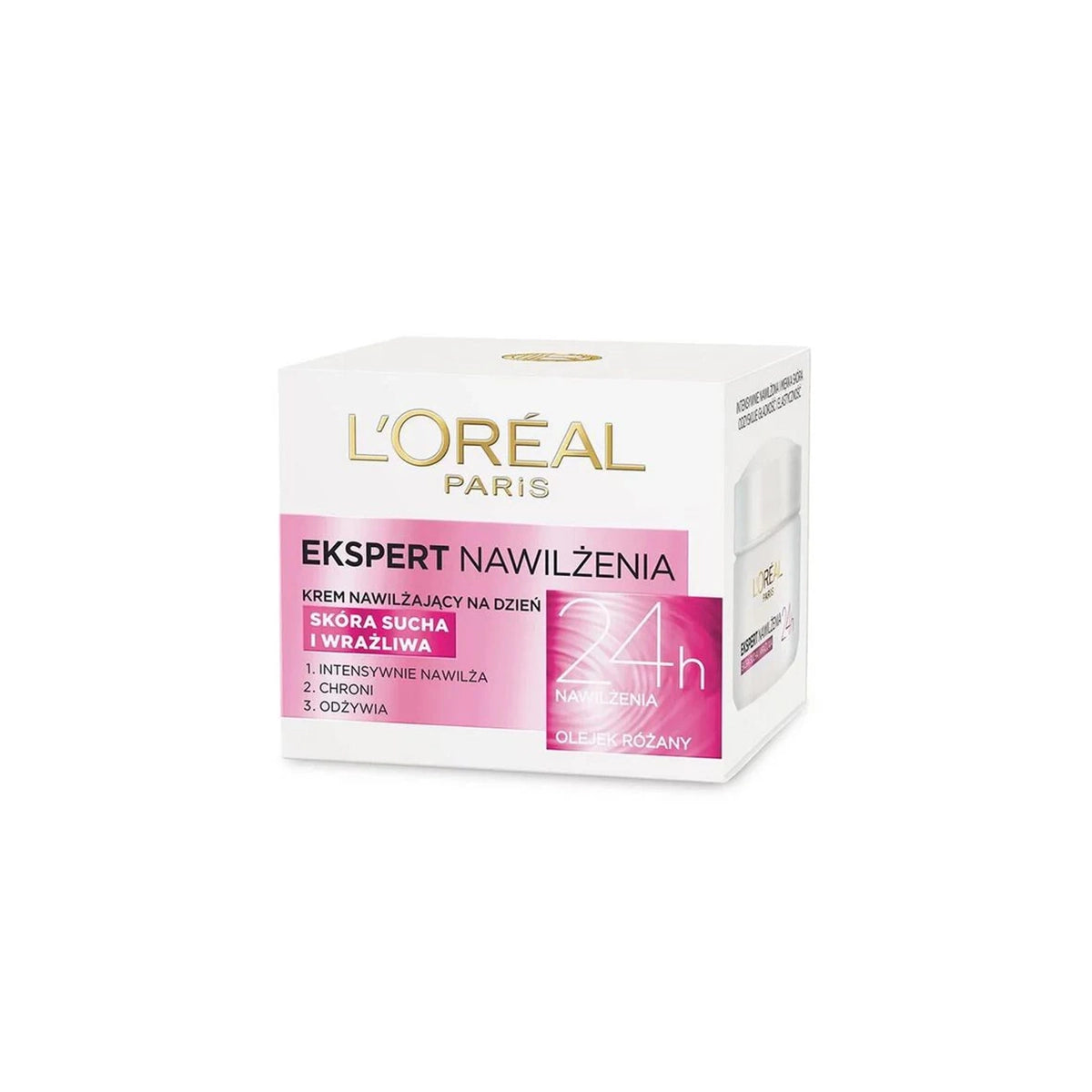 LOREAL EKSPERT 50ML NAWILZENIA 24H OLEJEK ROZANY