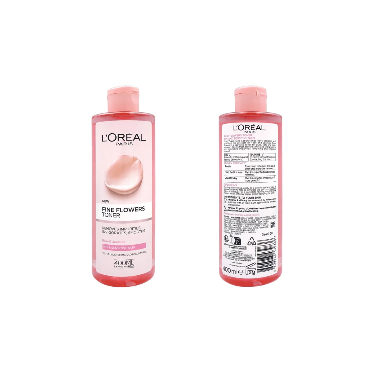 LOREAL FINE FLOWERS TONER 400ML