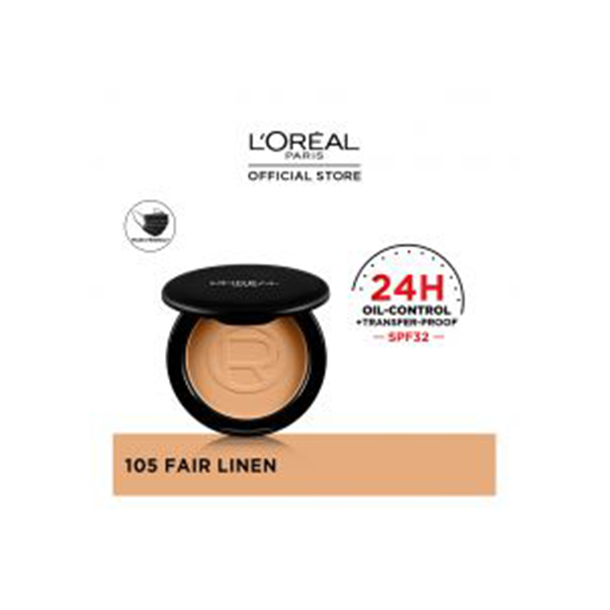 LOREAL INFALLIBLE OIL KILLER HIGH COVERAGE POWDER 105 (1726)