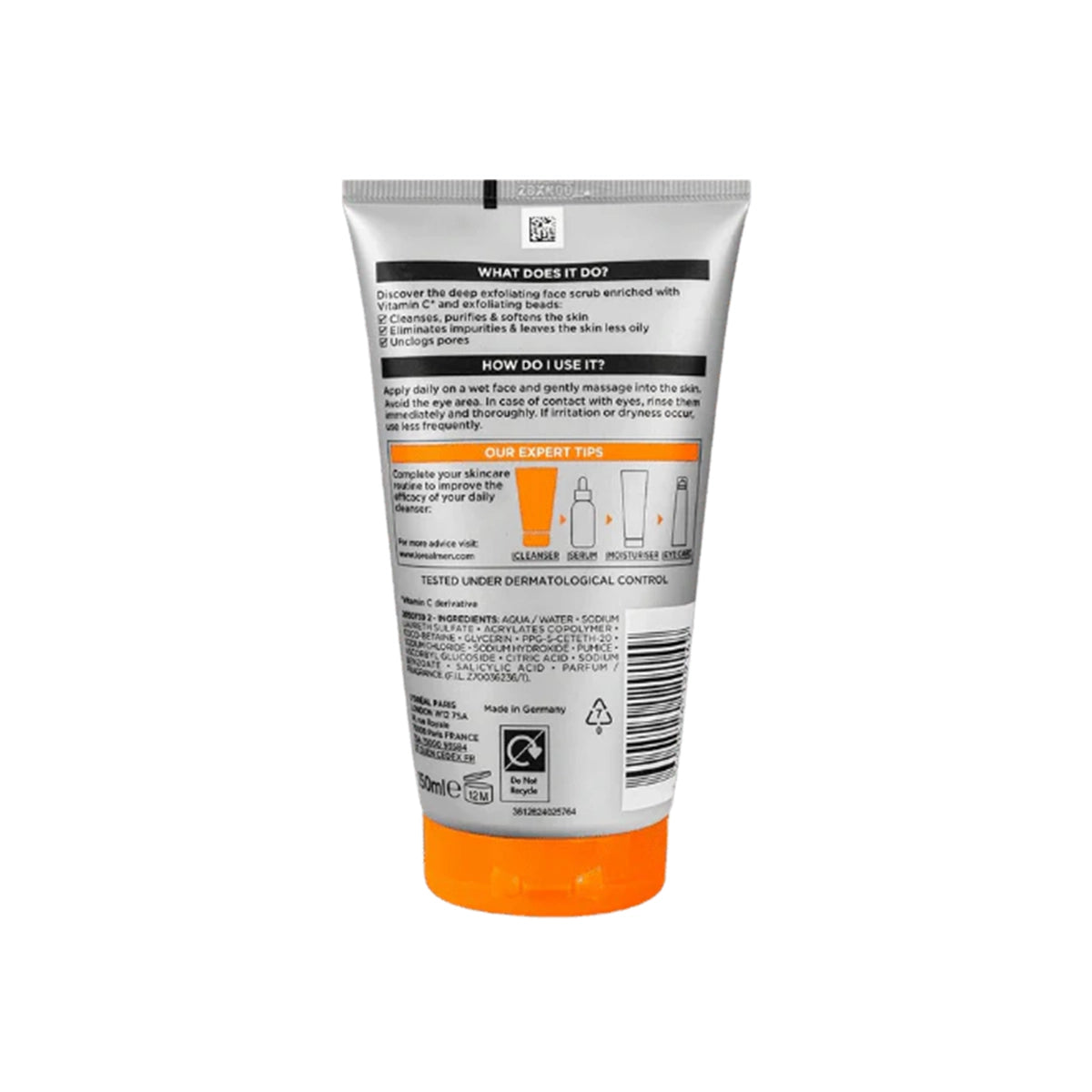 LOREAL MEN EXPERT FACE SCRUB 100ML HYDRA ENERGETIC DEEP EXFO