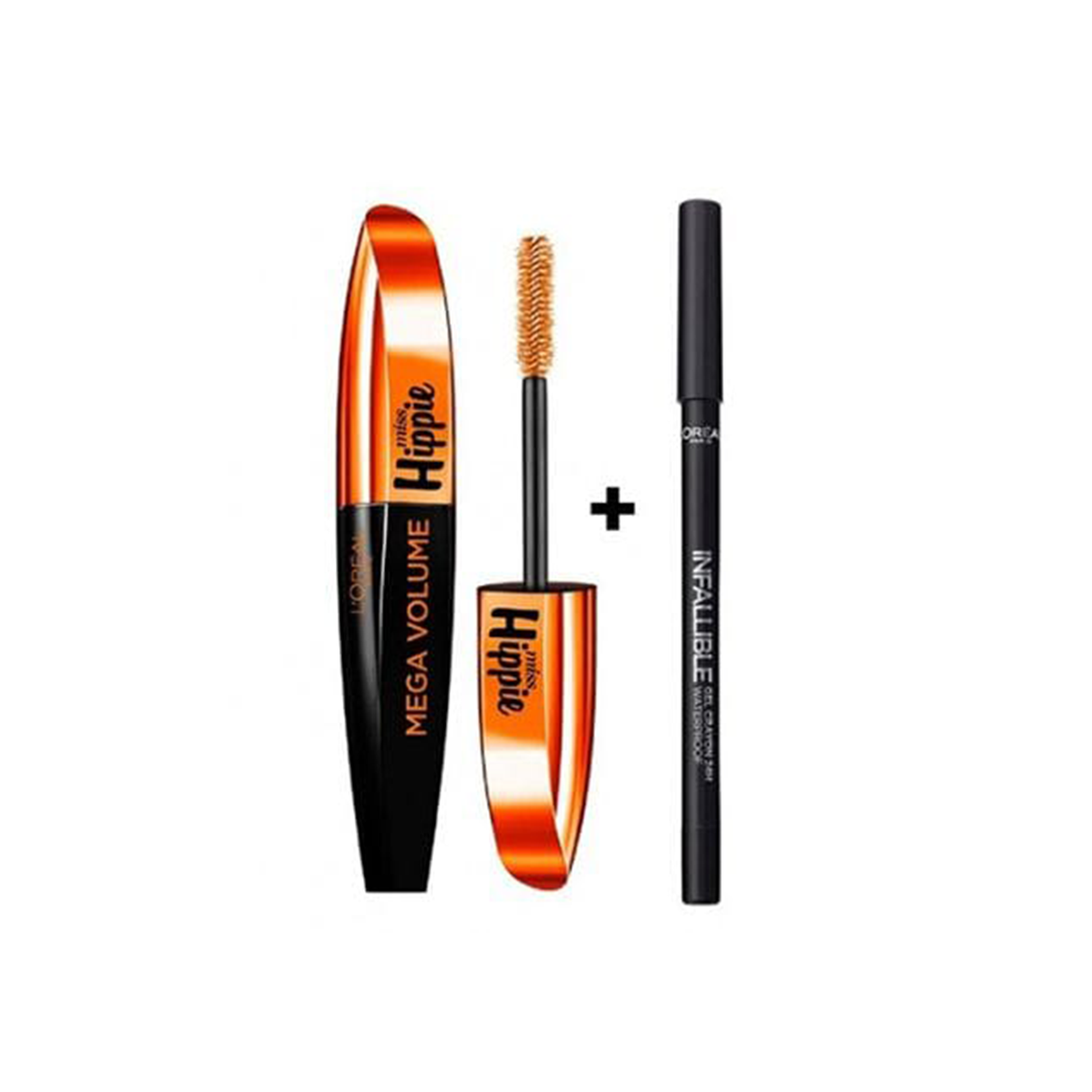 LOREAL MISS HIPPIE MASACARA PLUS EYELINER PACK