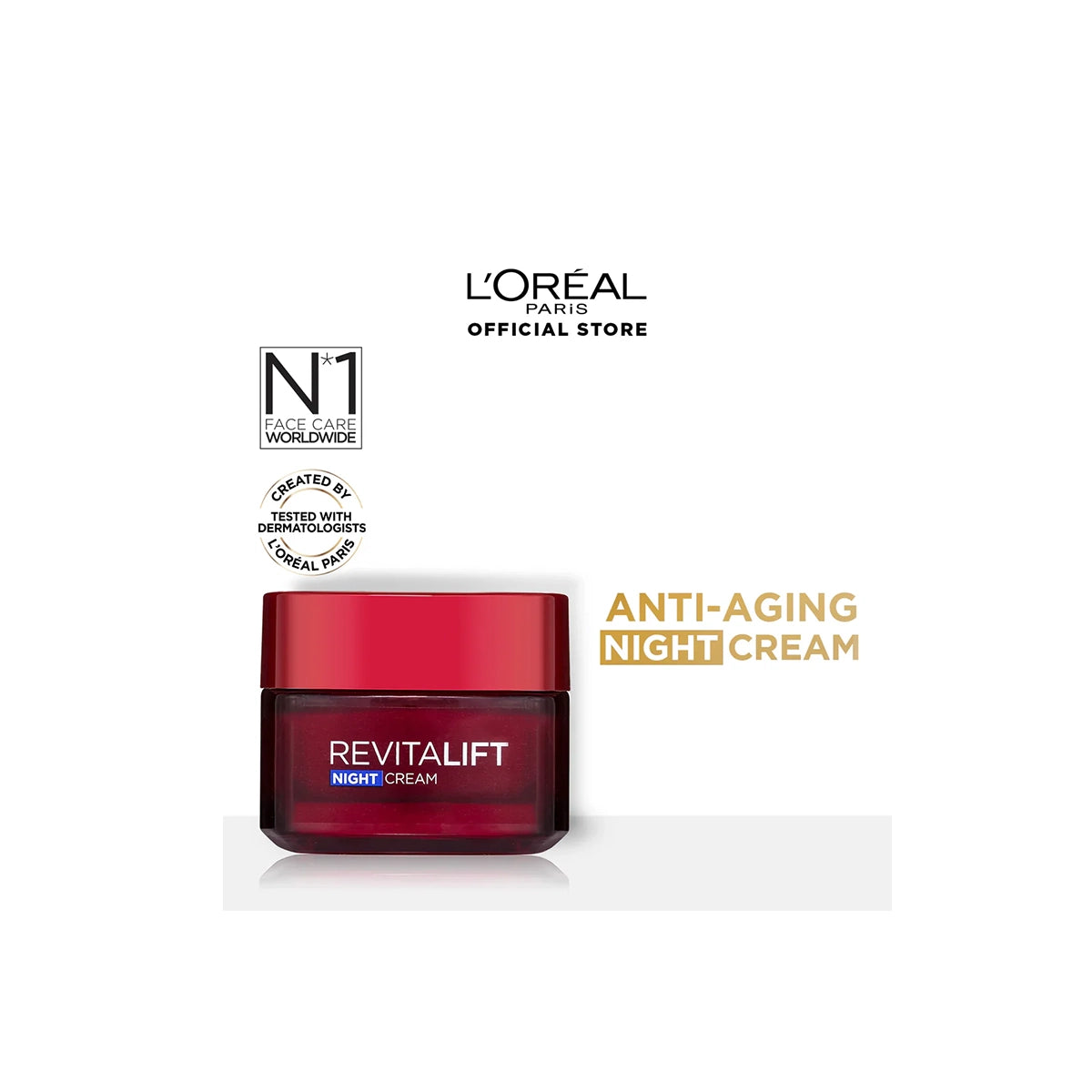 LOREAL REVITALIFT NIGHT CREAM 50ML GREY