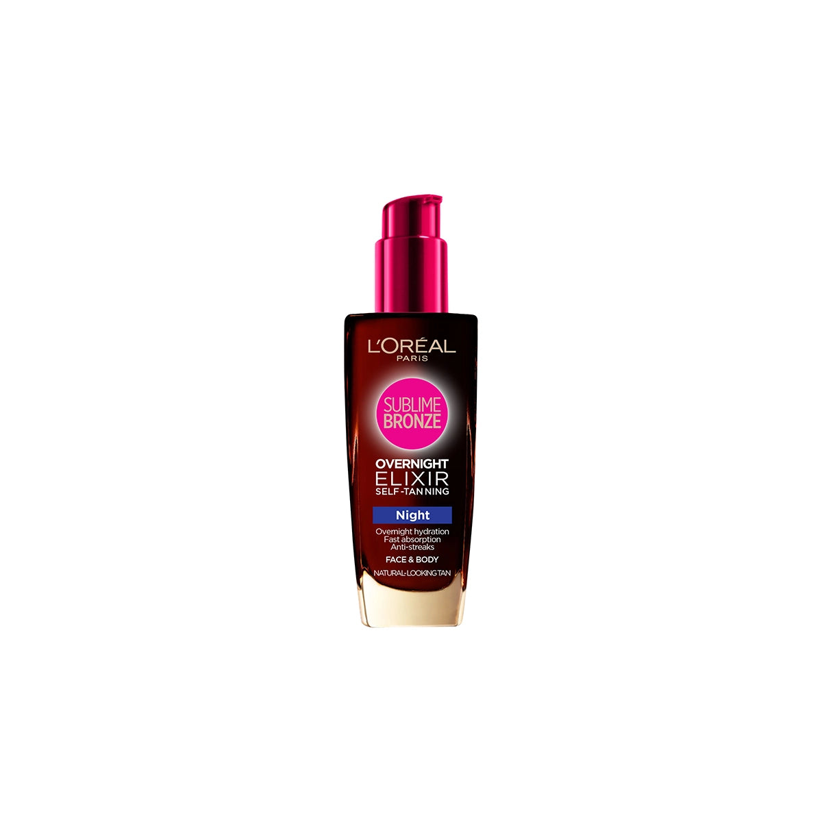 LOREAL SUBLIME BRONZE NIGHT FACE & BODY OIL 100ML