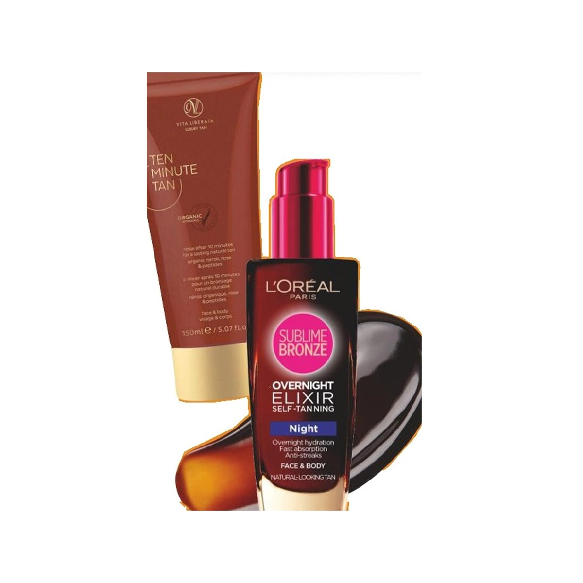 LOREAL SUBLIME BRONZE NIGHT FACE & BODY OIL 100ML