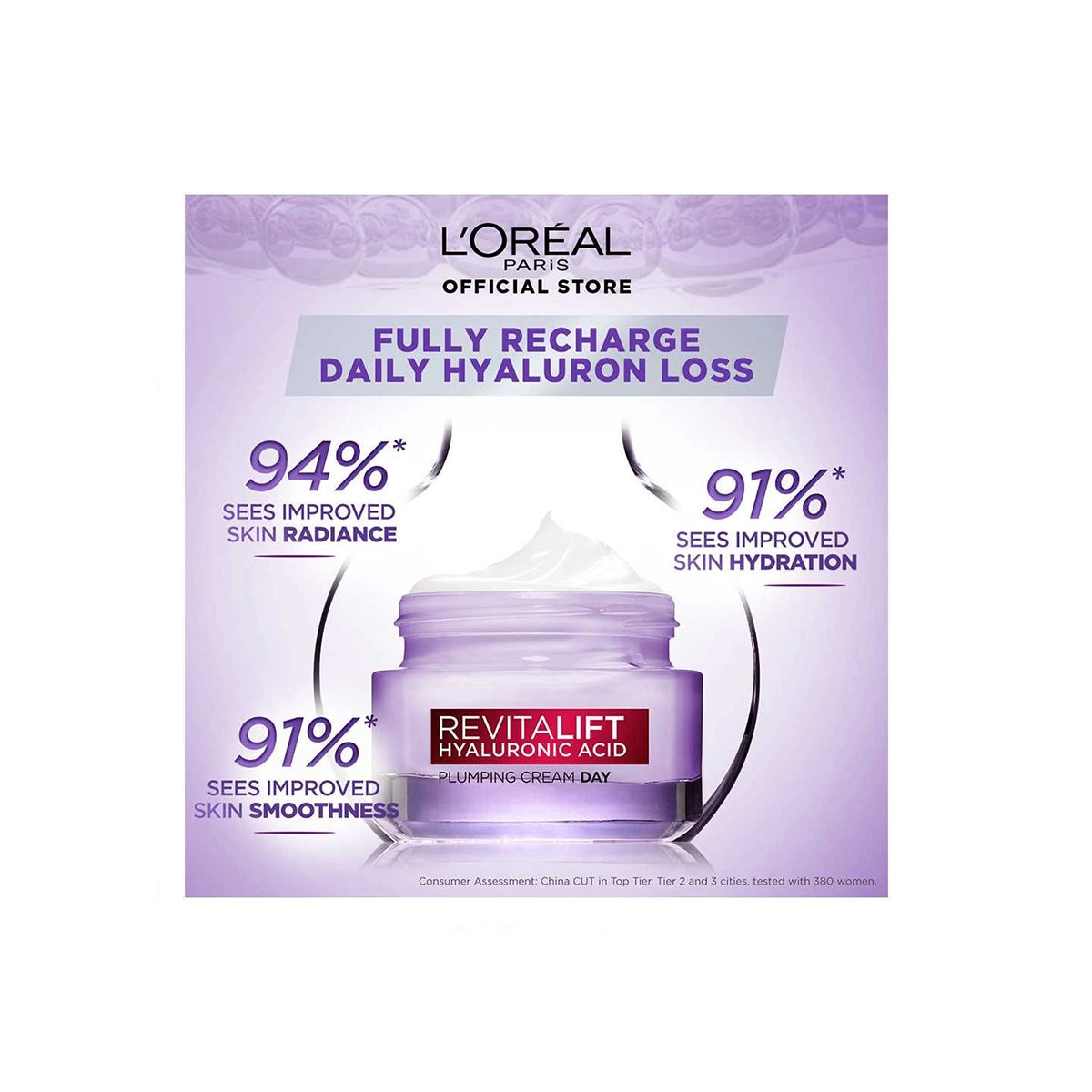 LOREAL REVITALIFT HYALURONIC ACID DAY CREAM 50ML