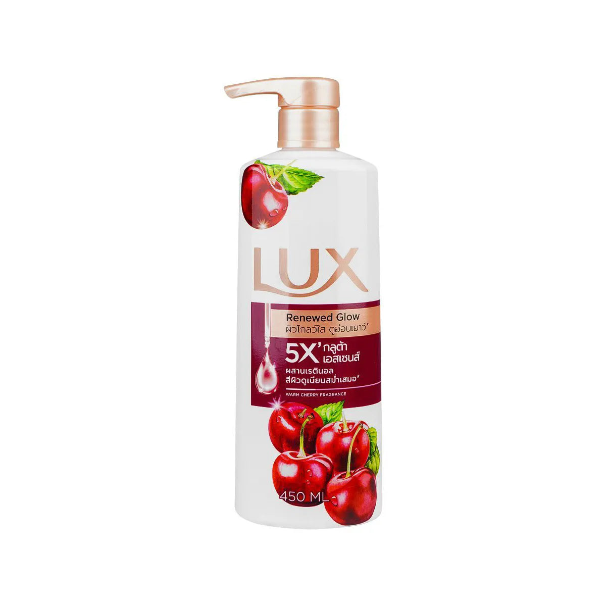 LUX RENEWED GLOW BODY WASH 450ML