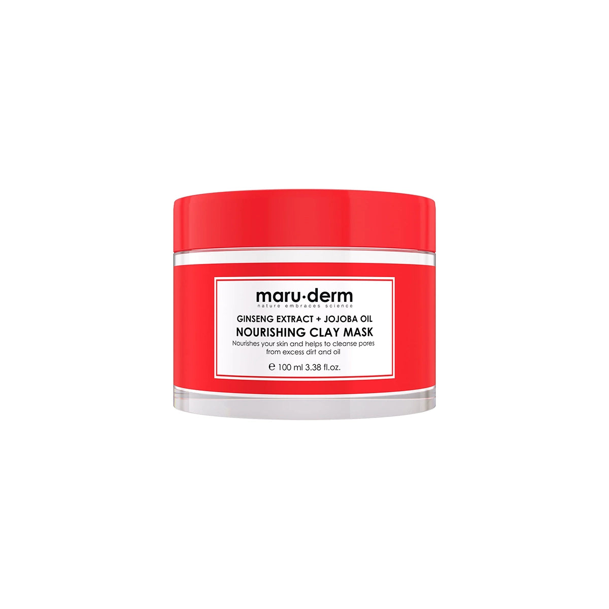 MARU DERM CLAY MASK GINSENG EXTRACT+JOJOBA OIL 100ML