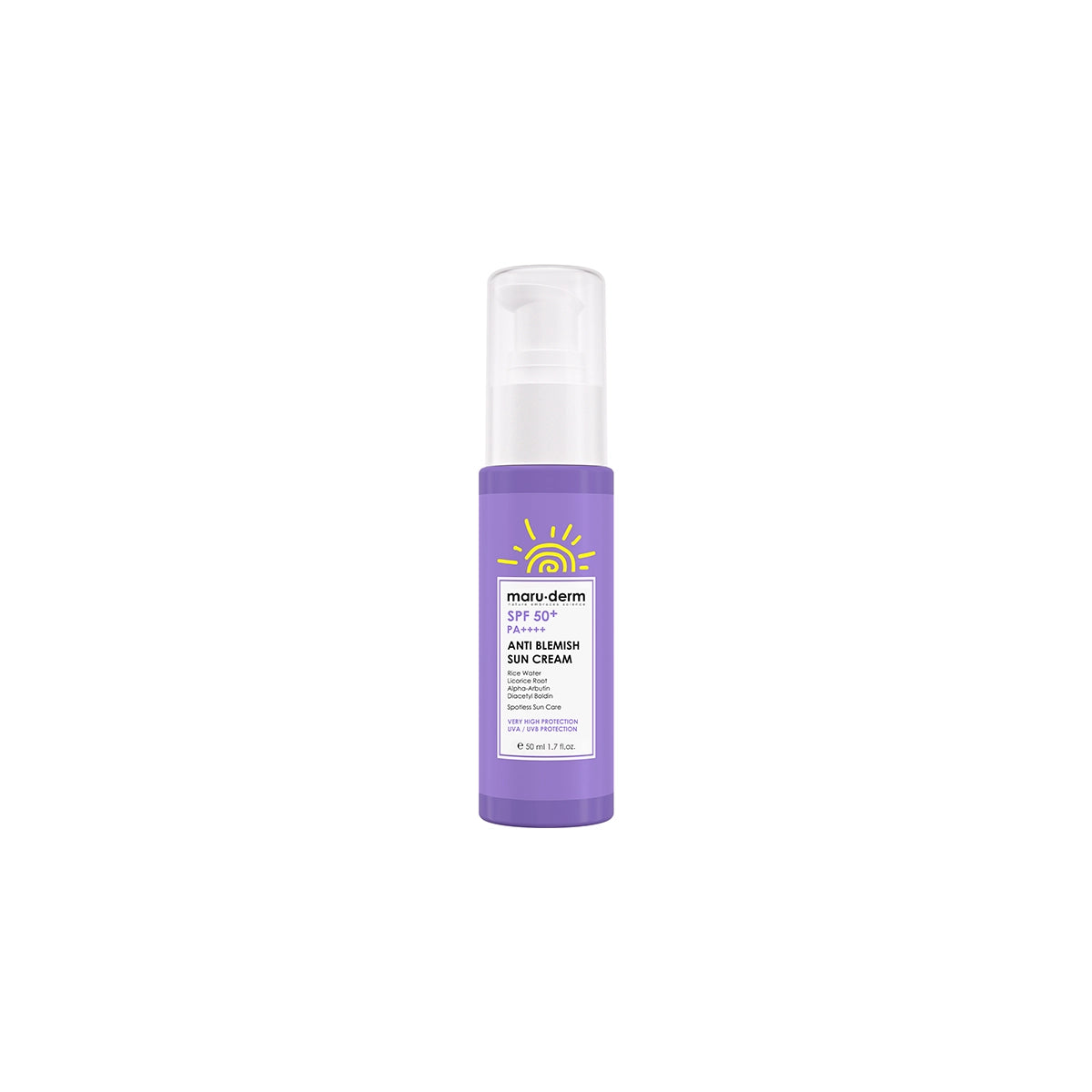 MARU DERM SPF50+ SUN CREAM ANTI BLEMISH 50ML