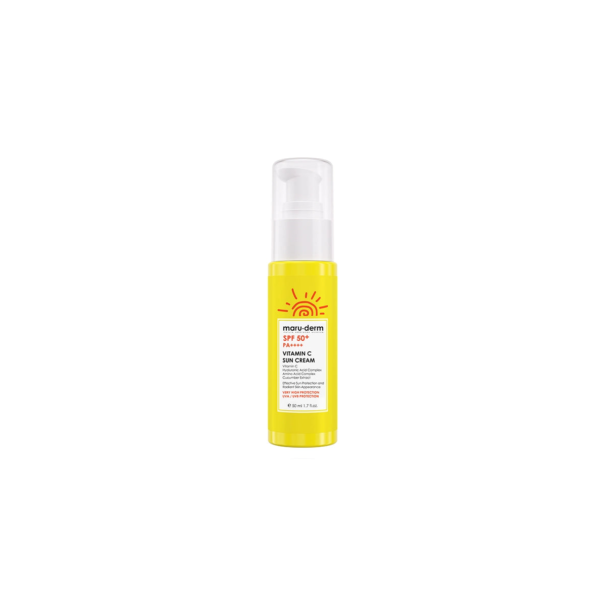 MARU DERM SPF50+ SUN CREAM VITAMIN C 50ML