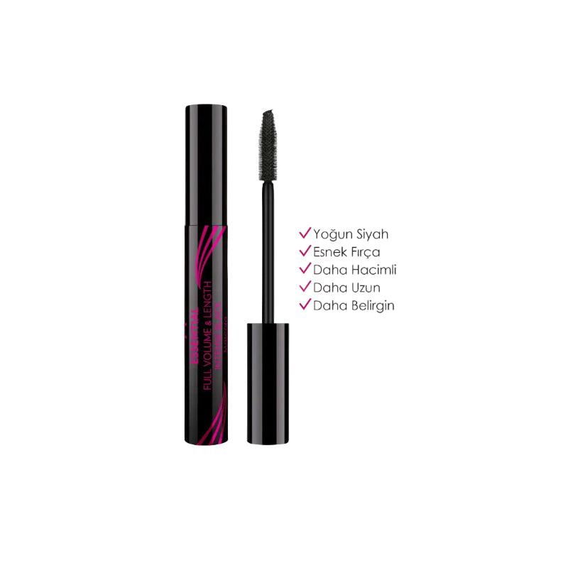 GOLDEN ROSE MASCARA ESSENTIAL VOLUME & LENGTH INTENSE BLACK