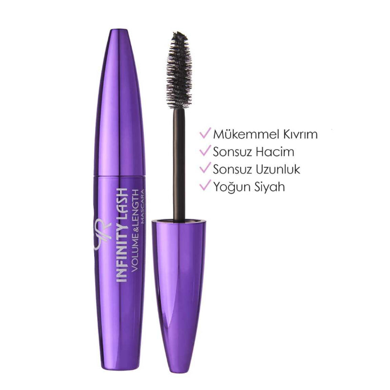 GOLDEN ROSE MASCARA INFINITY LASH BLACK