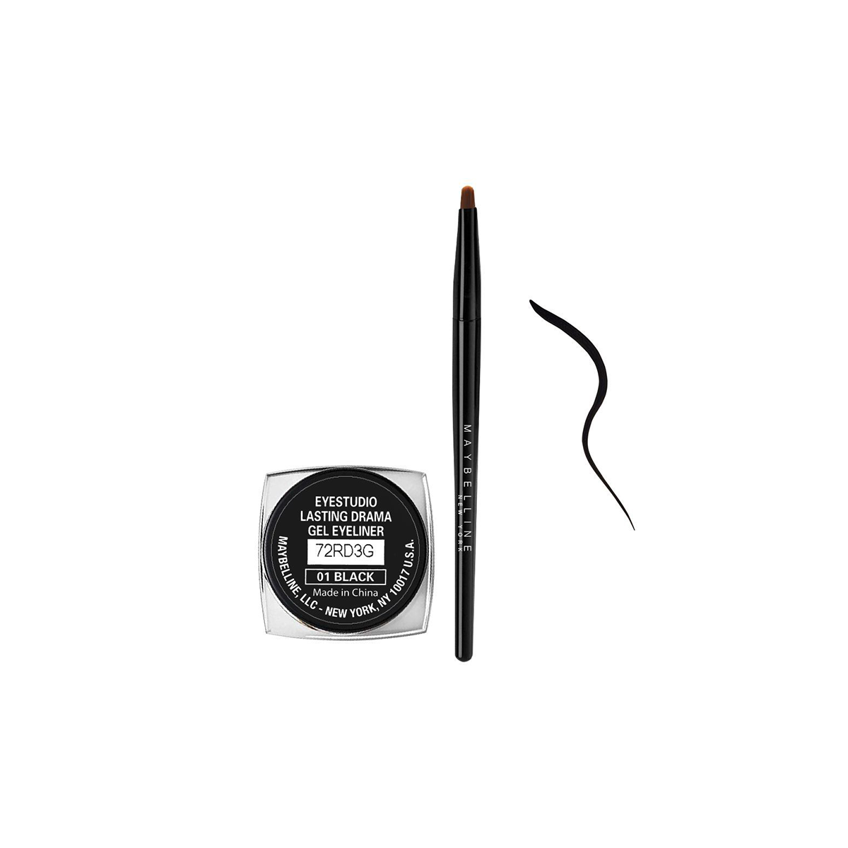 MAYBELLINE LASTING DRAMA GEL EYE LINER 01 (0954).