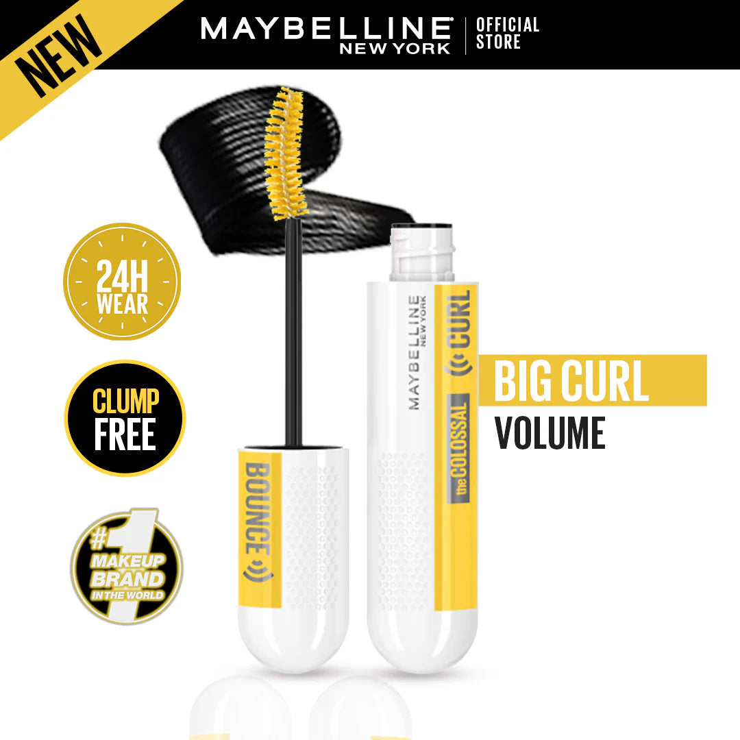 MAYBELLINE COLOSSAL CURL BOUNCE MASCARA 01 BLACK NOIR