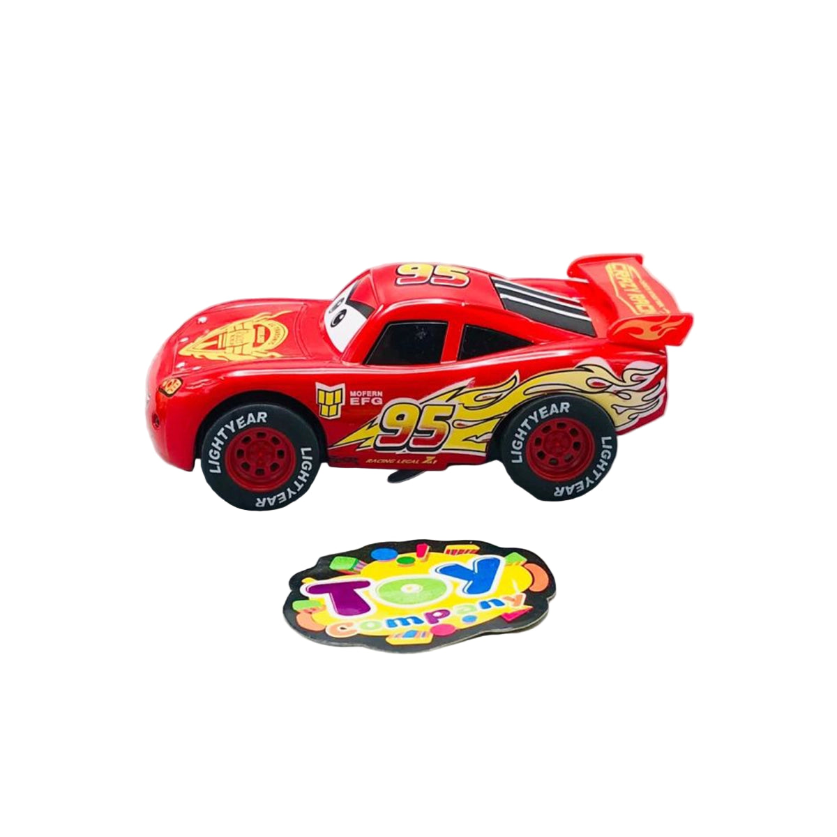 MCQUEEN CAR 1:28 1 COLOR W/LIGHT & SOUND IN BOX