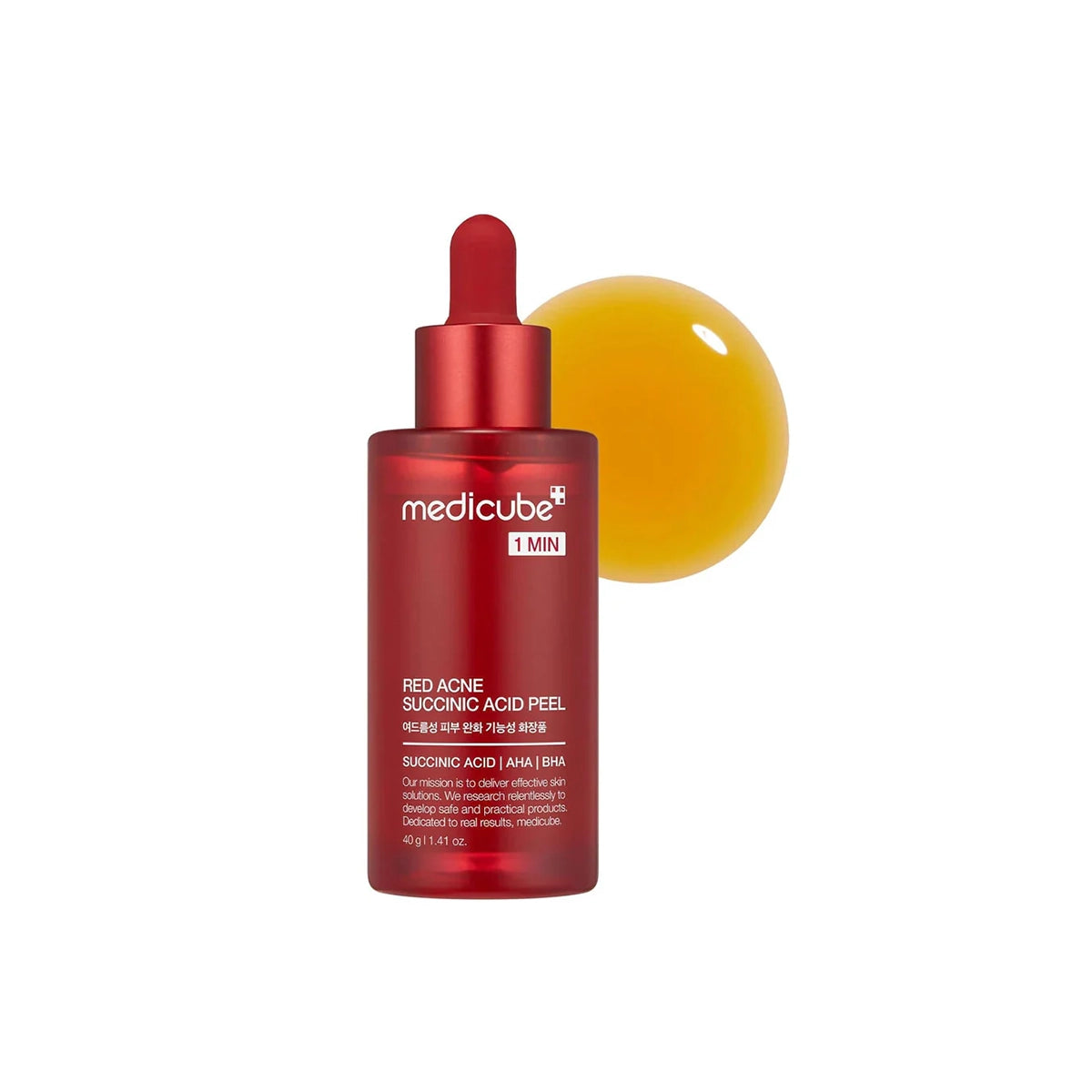 MEDICUBE 1MIN RED ACNE SUCCINIC ACID PEEL 40GM