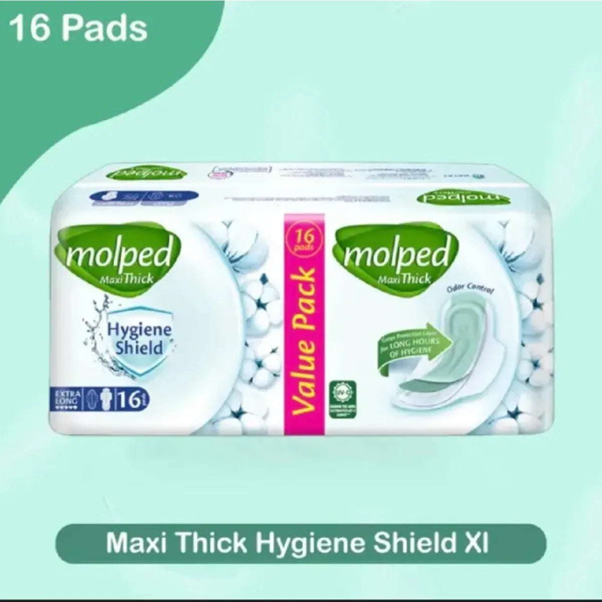 MOLPED MAXI THICK PADS XL 16S VALUE PACK