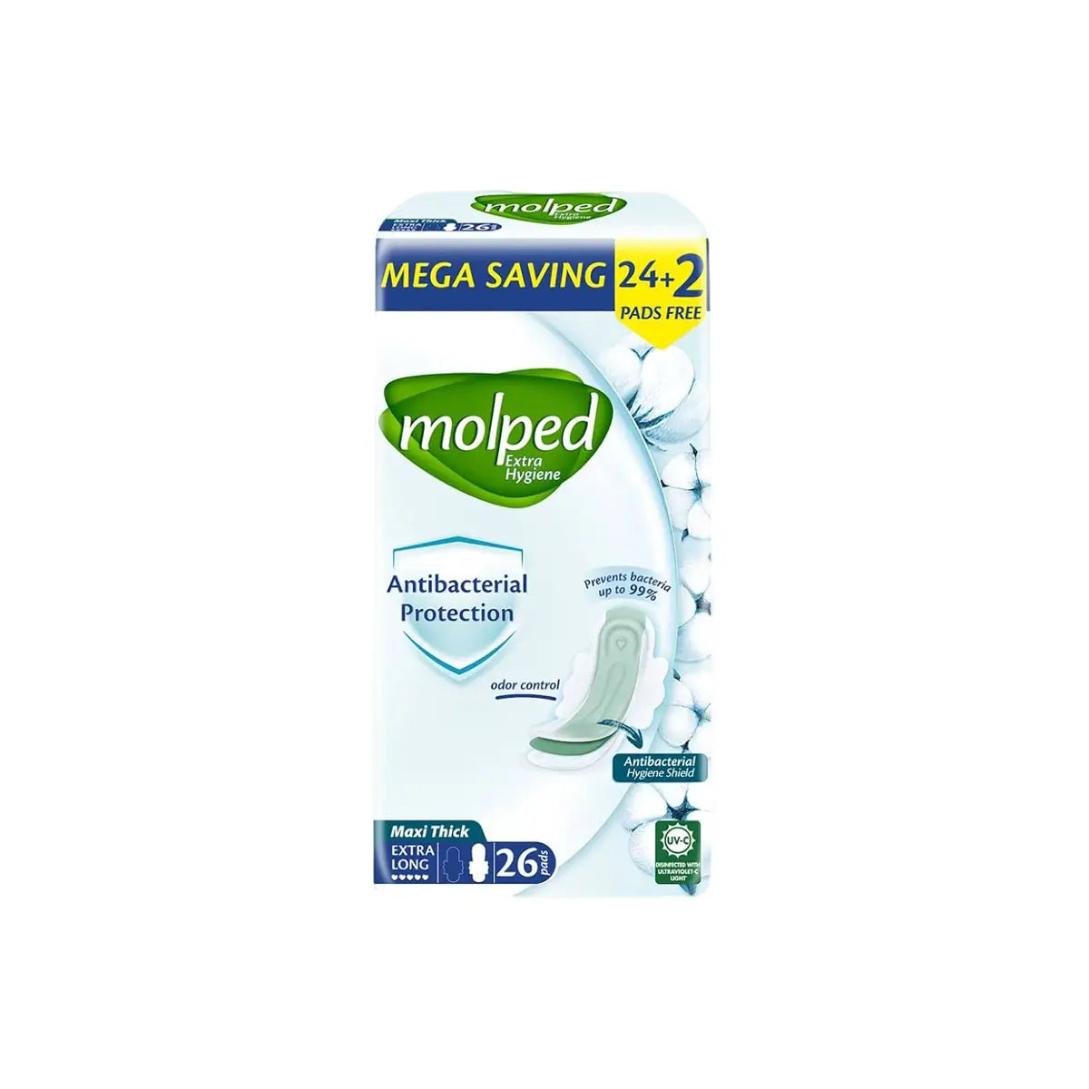 MOLPED MAXI THICK EXTRA LONG PADS 26S