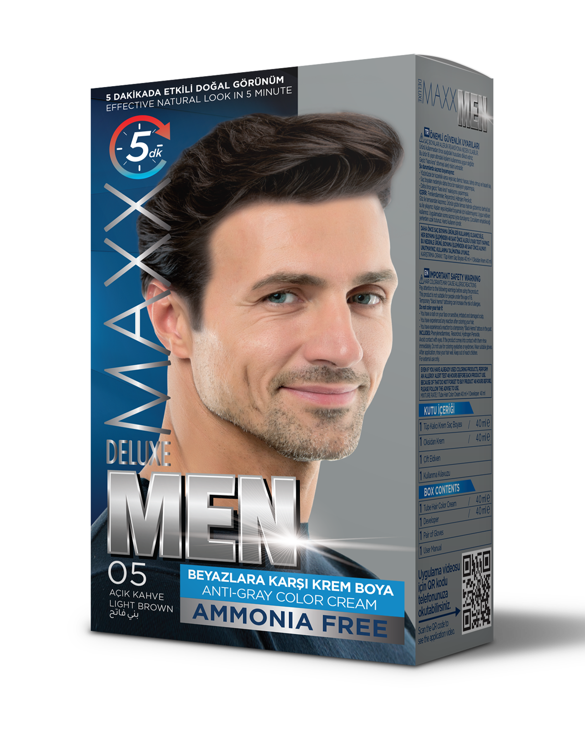 MAXX DELUXE AMMONIA FREE MEN 05 LIGHT BROWN
