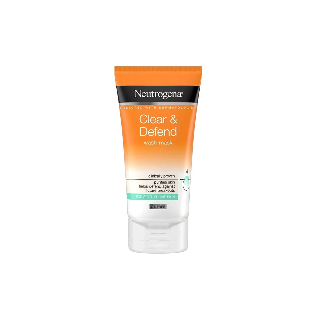 NEUTROGENA CLEAR & DEFEND FACE WASH & MASK 150ML