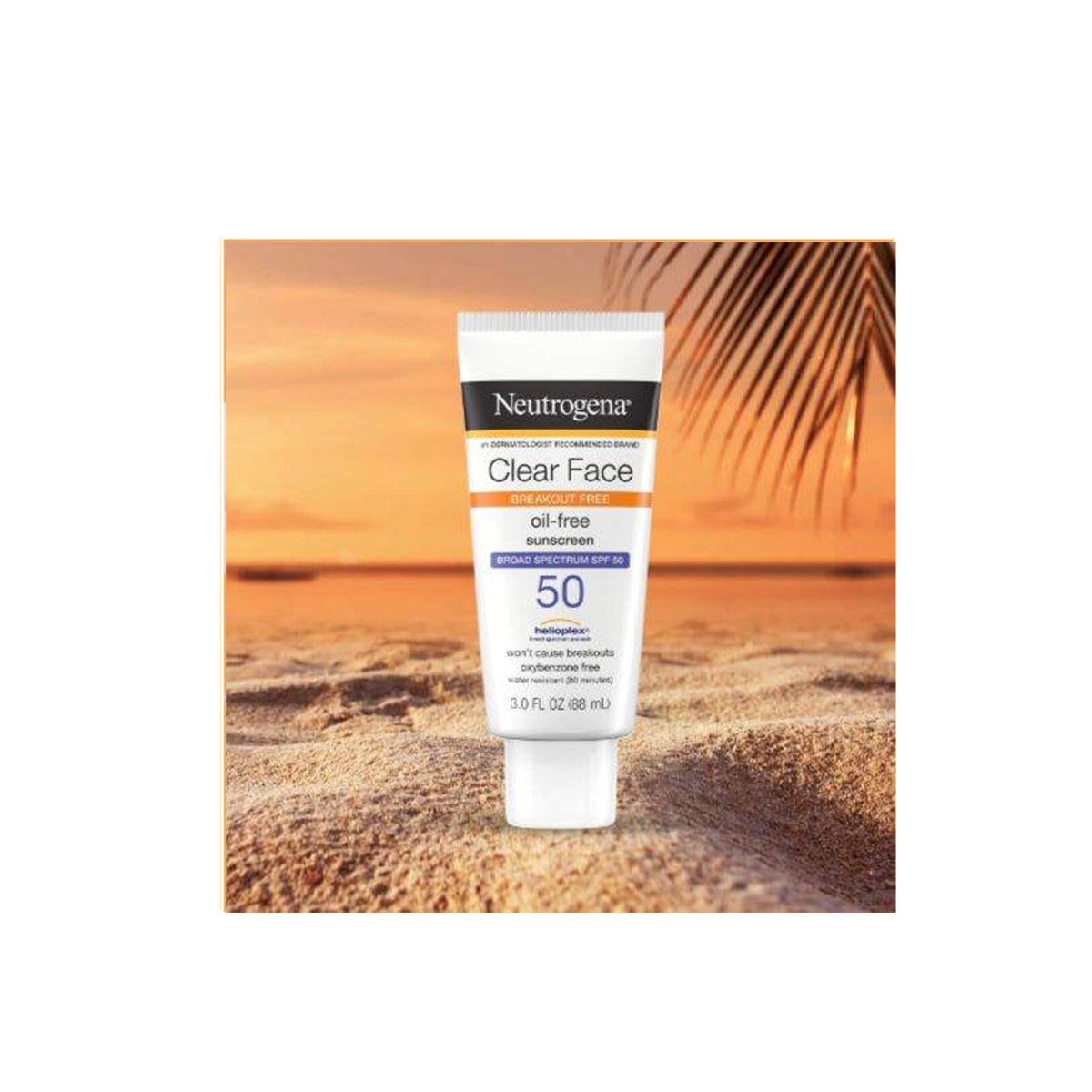 NEUTROGENA SUNSCREEN CLEAR FACE SPF50 88ML