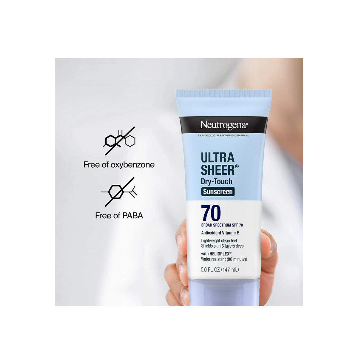 NEUTROGENA SUNSCREEN ULTRA SHEER DRY TOUCH SPF70 147ML