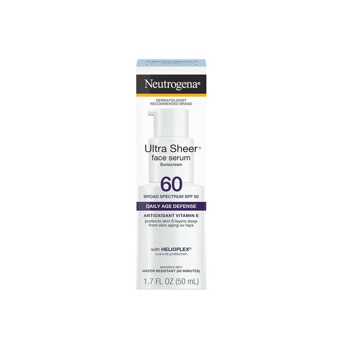 NEUTROGENA SUNSCREEN ULTRA SHEER SERUM SPF60 50ML