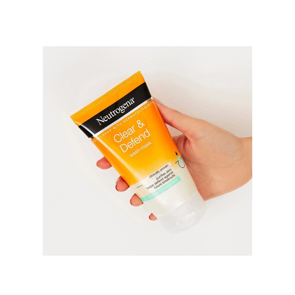 NEUTROGENA CLEAR & DEFEND FACE WASH & MASK 150ML