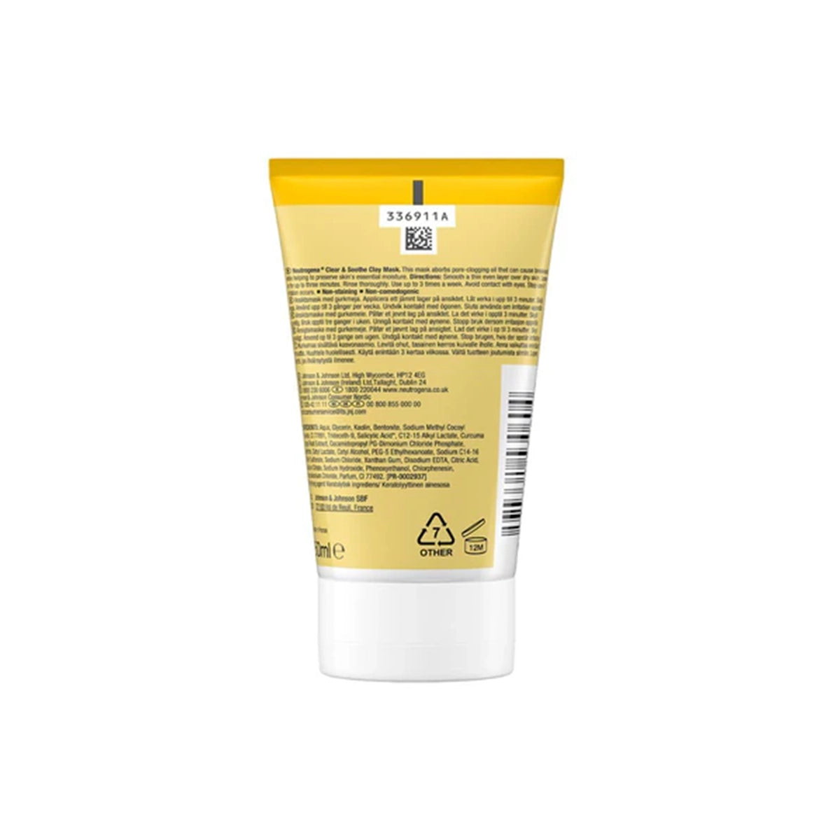 NEUTROGENA CLEAR & SOOTHE CLAY MASK OIL FREE 50ML